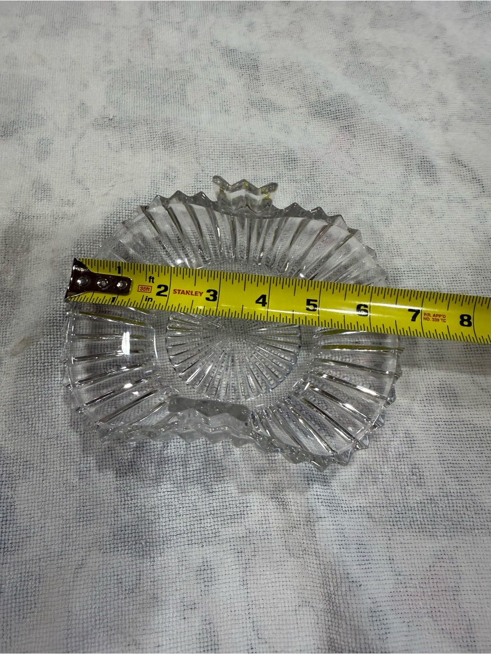 Clear Glass Decorative Dish - Elegant Crystal-Look Accent